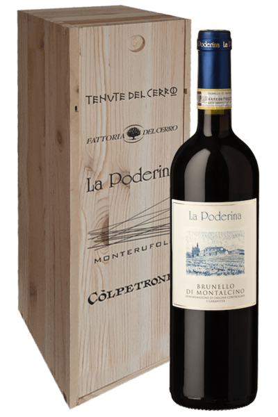 Brunello Di Montalcino DOCG La Poderina 2017 Tenute Del Cerro (Cassetta in Legno)